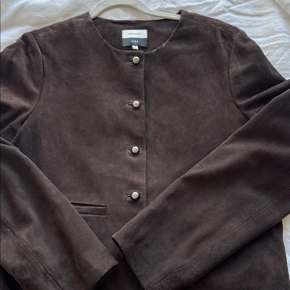 Reformation x Veda Reed Suede Jacket - Picture 5 of 9